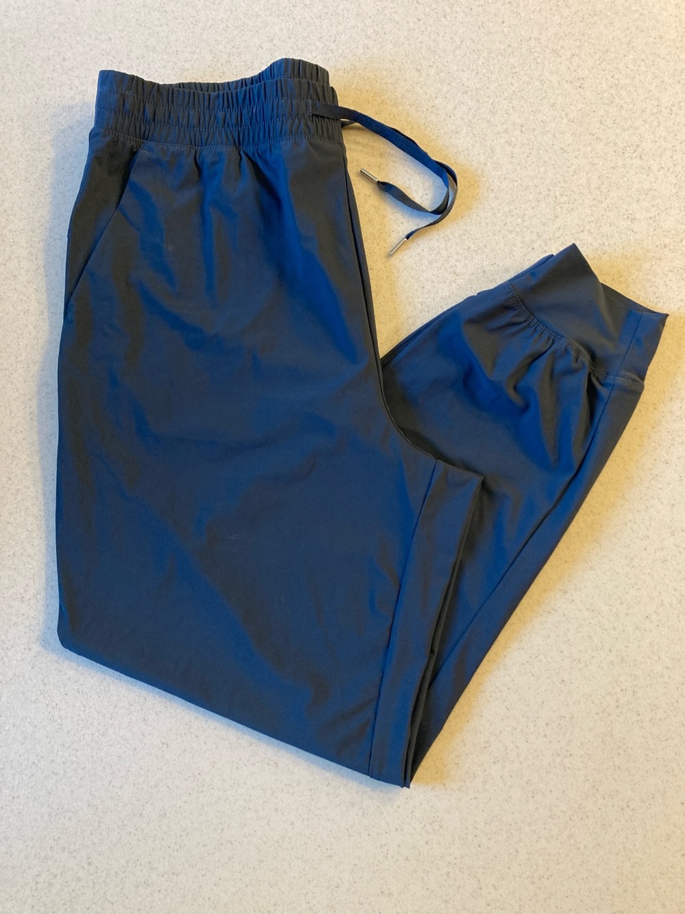SleekTech by Old Navy Elastic Waist Jogger Pants Women Size Large Dusk Navy